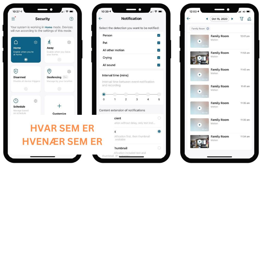 4K Þráðlaus eufyCam 3 Öryggismyndavél með Sólarsellu, Andlitsgreiningu.