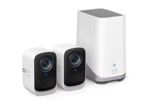 4K eufyCam 3C – Þráðlaus Öryggismyndavél með Litanætursýn, Spotlight, Andlitsgreiningu og Staðbundinni Geymslu