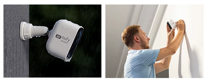 4K eufyCam 3C – Þráðlaus Öryggismyndavél með Litanætursýn, Spotlight, Andlitsgreiningu og Staðbundinni Geymslu